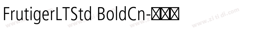 FrutigerLTStd BoldCn字体转换